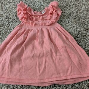 Janie and Jack Coral Ruffle Dress